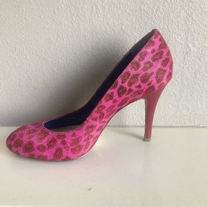 Juicy Couture Pink Leopard Heels-Size 8M